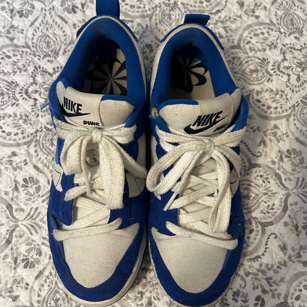 Nike Blue and White Disrupt 2 Dunks